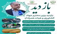 بازدید وزیر جهاد کشاورزی و هیأت همراه از آخرین دستاوردهای پژوهشگاه بیوتکنولوژی 