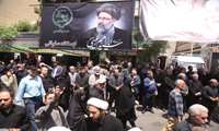 عبور کاروان شهدای خدمت از مقابل پایگاه وزارت جهادکشاورزی در خیابان آزادی