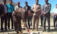 کلنگ زنی پایگاه اطفاء حریق در شهرستان دشتی 