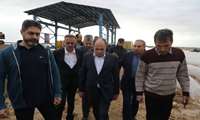 بازدید وزیر جهاد کشاورزی از پروژه آبیاری تحت فشار شبانکاره در دشتستان