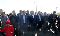 حضور وزیر جهاد کشاورزی در راهپیمایی 13 آبان شهرستان قیدار