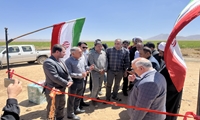 افتتاح طرح آبیاری تلفیقی بارانی،تیپ دشت شهسوار شهرستان سمیرم
