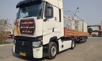 ارسال محموله سردخانه و یخ‌ساز به کربلا برای خدمت‌رسانی به زائران اربعین