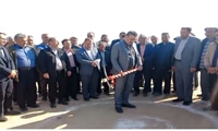 کلنگ‌زنی استخر آبیاری تحت فشار در شهرستان جرقویه با هدف مهار آب‌های سطحی و توسعه آبیاری نوین