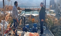 طرح آبیاری تحت فشار روستای چوپلی‌تپه در شهرستان مانه اجرا شد