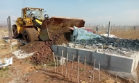 قلع و قمع ۲۸ مورد ساخت و ساز غیرمجاز در اراضی کشاورزی شهرستان البرز