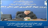 کاشت ۲۰ هکتار هندوانه آجیلی برای نخستین بار در شهرستان دهلران 