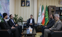 رئیس سازمان امور اراضی کشور با فرمانده بسیج وزارت جهاد کشاورزی دیدار کرد