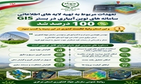 تعهدات ۱۰۰درصدی  تهیه لایه های اطلاعاتی سامانه نوین آبیاری در بسترGIS استان مرکزی 