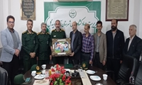 تجلیل از مدیر جهادکشاورزی شهرستان آران و بیدگل در جریان جنگ ۱۲ روزه