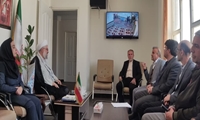 در آستانه هفته منابع طبیعی؛ مدیران منابع طبیعی و جهاد کشاورزی ملایر با امام جمعه شهرستان دیدار کردن