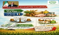 اینفوگرافی/برنامه های وزارت جهاد کشاورزی برای ثبات تولید و بازار