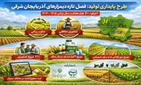 طرح پایداری تولید؛ فصل تازه دیمزارهای آذربایجان شرقی