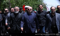 حضور وزیر جهاد کشاورزی در آیین تشیع رهبر شهید انقلاب اسلامی