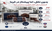 تبریز؛ هاب بسته‌بندی و صادرات خرما، حتی بدون سطح زیرکشت