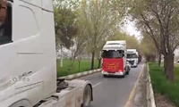  رژه سنگین سواران شهرستان پاسارگاد در بیعت با رهبر معظم انقلاب اسلامی 