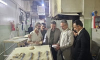 نظارت شبانه بر نانوایی‌های تفت؛ یک واحد متخلف پلمب شد