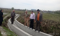 اتمام عملیات احداث کانال بتنی زراعی در روستای ذوات شرق عربخیل چالوس و تقویت آبیاری ۱۰۰ هکتار اراضی  