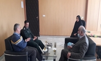 نشست مدیر جهاد کشاورزی شهرستان بوئین زهرا با مسئول بسیج مهندسین کشاورزی