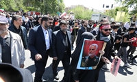 حضور سرپرست وزارت جهادکشاورزی هم‌پای خیل عظیم مردم در راهپیمایی روز جهانی قدس