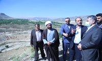 بازدید وزیر جهاد کشاورزی از پروژه سد غدیر در شهرستان فارسان