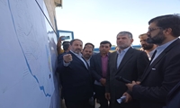 بازدید ساداتی‌نژاد از محل اجرای پروژه شبکه آبیاری و زهکشی اراضی پایاب بند انحرافی نوروزلوی میاندوآب