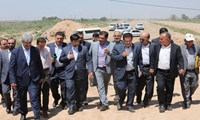 سرپرست وزارت جهاد کشاورزی از کانال آبرسانی AMC منطقه ابوحمیظه دشت آزادگان بازدید کرد