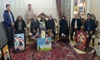 دیدار فرمانده بسیج وزارت جهاد کشاورزی با خانواده شهید مدافع امنیت "حسین اجاقی"