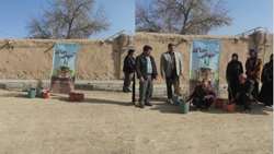 مراسم اهدای نهال به روستاییان دهستان ماهیدشت از توابع شهرستان کرمانشاه