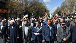 روز قدس در تبریز: خانواده جهادکشاورزی انزجار خود را از رژیم صهیونیستی اعلام کردند