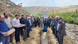 افتتاح خط انتقال آب کشاورزی در روستای شورجه اله امانلو چاراویماق به مناسبت دهه کرامت