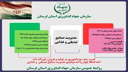 اینفوگرافی/ گزارش عملکرد یکساله  ۱۴۰۴ مدیریت صنایع تبدیلی و غذایی سازمان جهاد کشاورزی لرستان