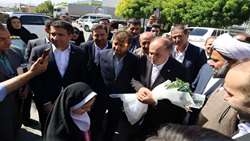 وزیر جهاد کشاورزی وارد بناب شد