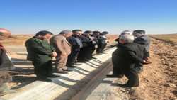 1620 متر کانال‌ بتنی مناطق اسدآباد و بخش‌آباد سرخه راه‌اندازی شد