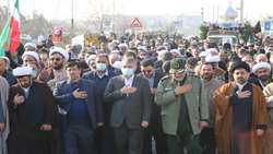 تشییع و تدفین پیکر شهید گمنام دفاع مقدس با حضور وزیر جهاد کشاورزی/ همانند شهدا در برابر تحریم‌ها ایستادگی می‌کنیم