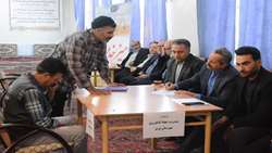 میز خدمت سازمان جهادکشاورزی آذربایجان شرقی در باسمنج  برگزار شد