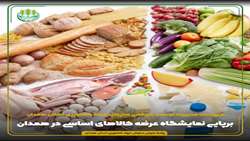 برپایی نمایشگاه عرضه کالاهای اساسی در همدان