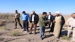 بازدید از قنوات آسیب دیده شهرستان رفسنجان
