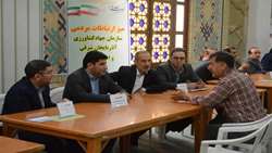 برپایی میز ارتباطات مردمی سازمان جهاد کشاورزی آذربایجان شرقی در مصلی اعظم امام خمینی(ره) تبریز
