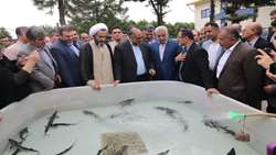 بازدید وزیر جهاد کشاورزی از ایستگاه تحقیقاتی تاس ماهیان گیلان